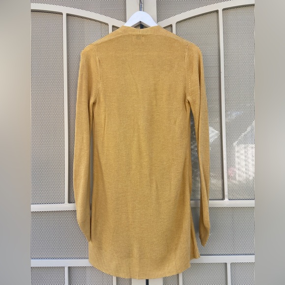 A New Day Mustard Yellow Long Cardigan - Picture 3 of 3